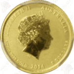 Australia 2014 1/20 oz .9999 fine gold Year of the Horse