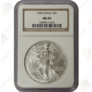 1996 American Silver Eagle - 1 oz - NGC MS69