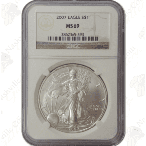 2007 American Silver Eagle - 1 oz - NGC MS69