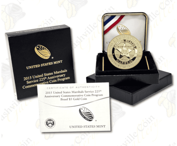 2015 US Marshals $5 Gold Proof Commemorative