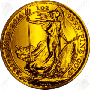 Great Britain 1 oz .9999 fine gold Britannia