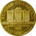 Austria 1/2 oz .9999 fine gold Philharmonic