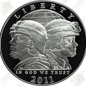 2011 US Army Commemorative Proof Silver Dollar