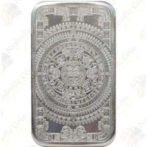 Golden State Mint Cuahtemoc / Aztec Calendar 5-oz silver bar