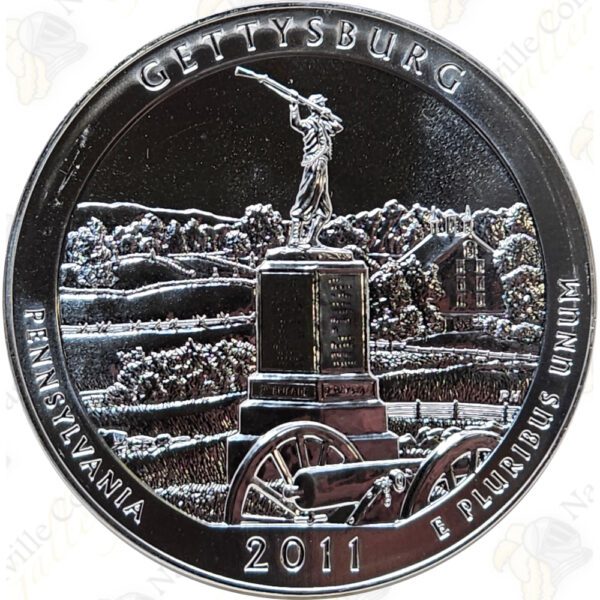 2011 Gettysburg 5 oz .999 fine silver ATB - Bullion