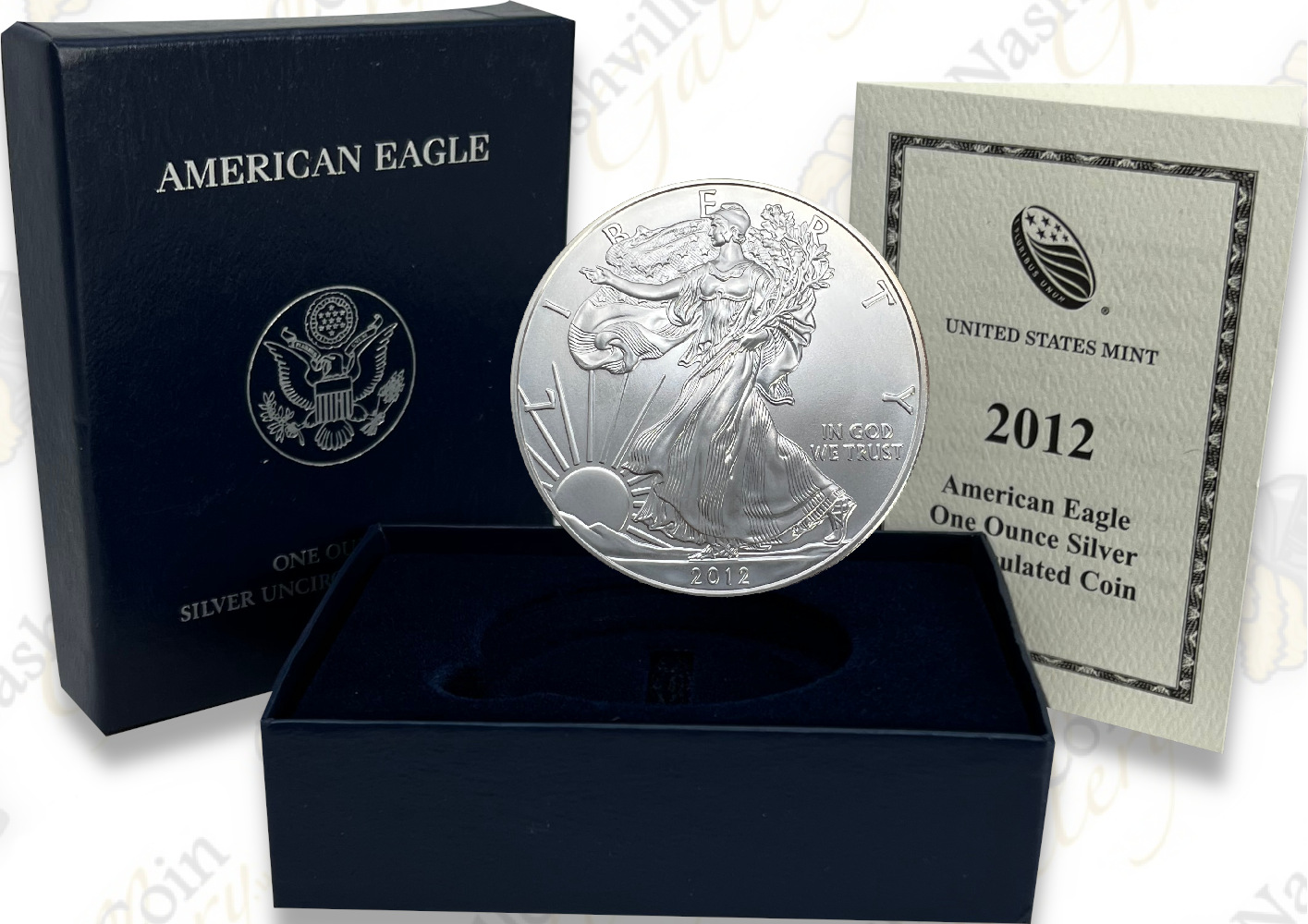 2007 American Eagle One Ounce Silver Uncirculated Coin w/ Box & COA 