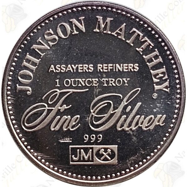 Johnson Matthey 1 oz .999 fine silver "The Right to Counsel"