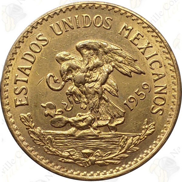 Mexico 20 pesos gold -- .4823 oz pure gold
