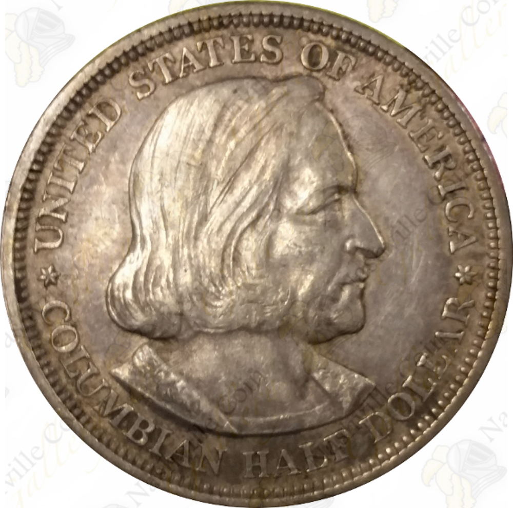 SKU #42115 1892 or 1893 Columbian Expo Commemorative 90% Silver Half Dollar 