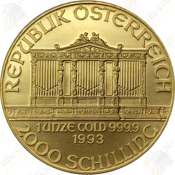 Austria 1 oz .9999 fine gold Philharmonic