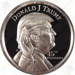 Trump 2-oz .999 fine silver round