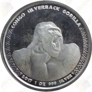 Congo Silver Wildlife Coins