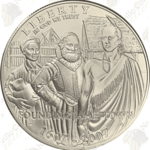 2007 Jamestown 400th Anniversary Uncirculated Silver Dollar