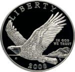 2008 Bald Eagle Commemorative Proof Silver Dollar