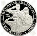 2010 Boy Scouts Commemorative Proof Silver Dollar