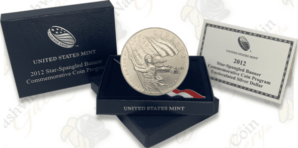 2012 Star Spangled Banner Uncirculated Silver Dollar