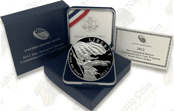 2012 Star Spangled Banner Proof Silver Dollar