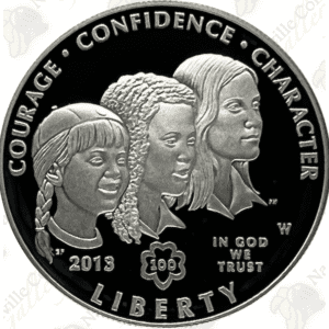 2013 Girl Scouts $1 Commemorative Proof Silver Dollar