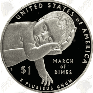 2015 March of Dimes Proof Silver Dollar