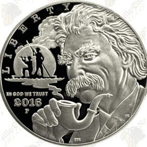 2016 Mark Twain Commemorative Proof Silver Dollar