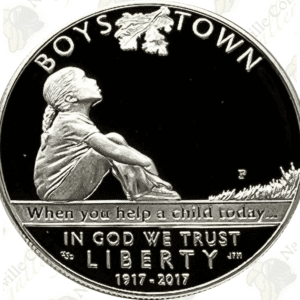 2017 Boys Town Commemorative Proof Silver Dollar