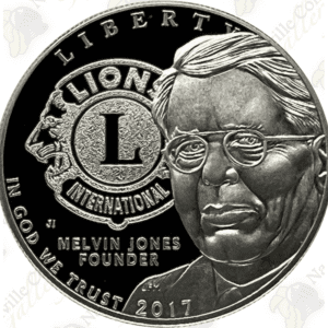 2017 Lions Club Commemorative Proof Silver Dollar