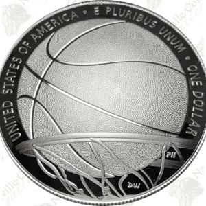 2020 Basketball Hall of Fame Proof Silver Dollar