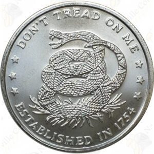 Don't Tread On Me - Eternal Vigilance 1 oz Silver Round