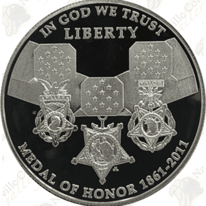 2011 Medal of Honor Proof Silver Dollar