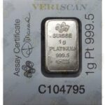 PAMP Fortuna 1 gram Platinum Bar (Carded)
