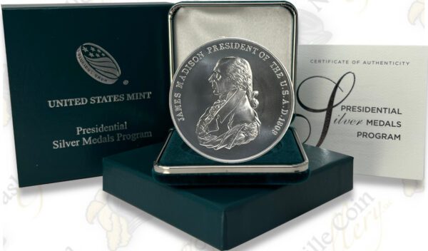 James Madison 1 oz Silver Presidential Medal
