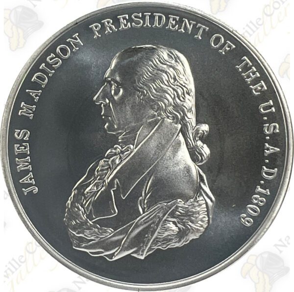 James Madison 1 oz Silver Presidential Medal