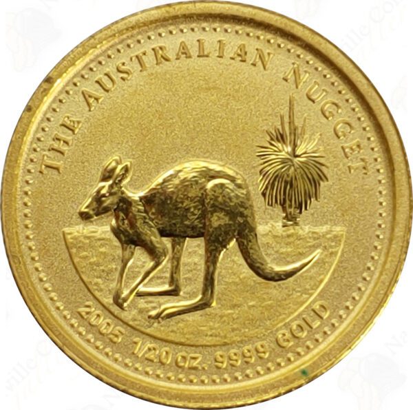 Australia 1/20 oz .9999 fine gold Nugget