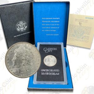 1883-CC GSA Morgan Silver Dollar w/box & COA