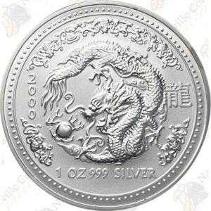 2000 Australia 1 oz Lunar Series 1 Year of the Dragon