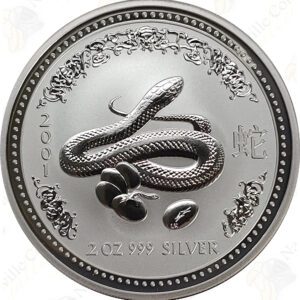 2001 Australia 2-oz Lunar Series 1 Year of the Snake