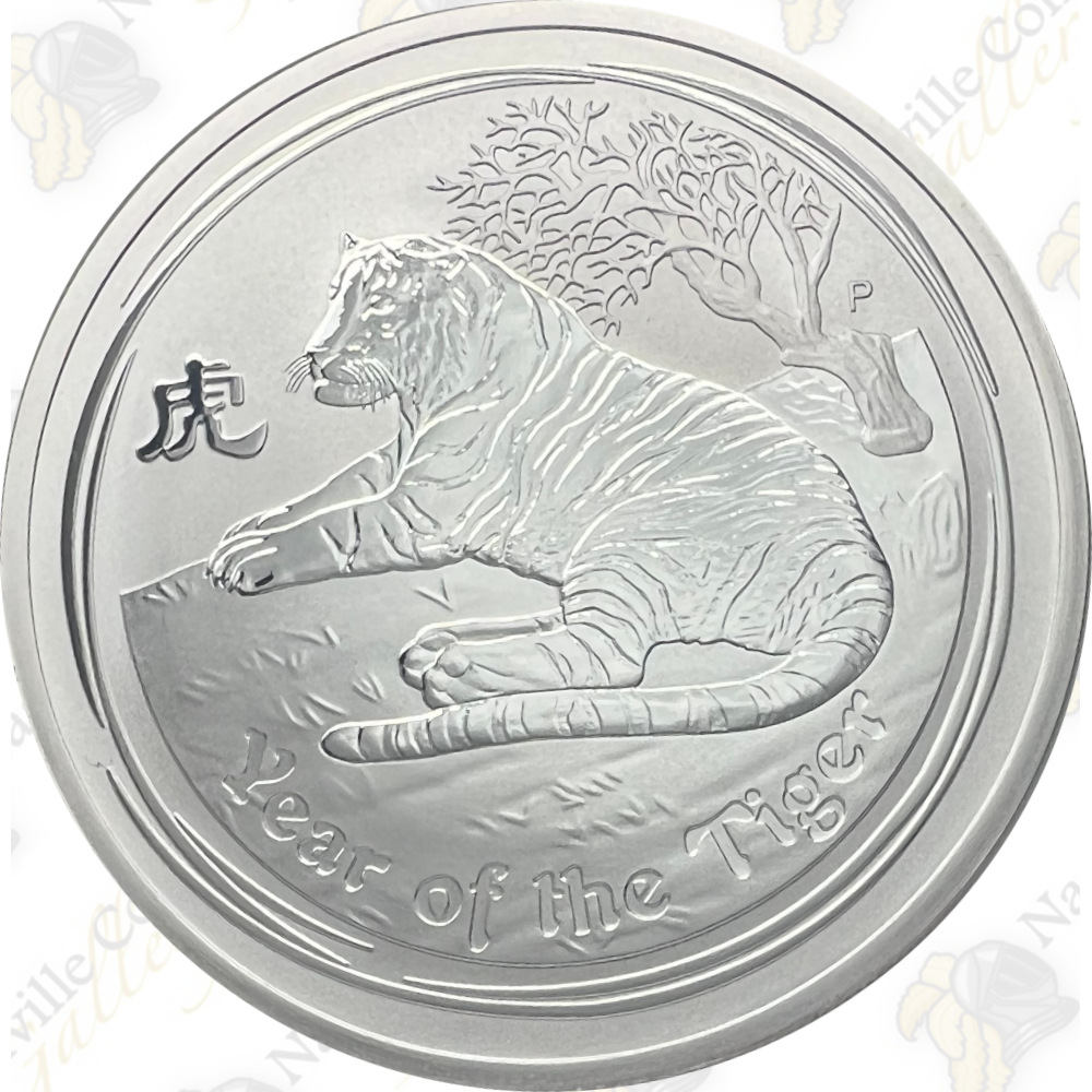 2010 Australia 2 oz Lunar Series 2 Year of the Tiger – SKU #47210 