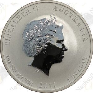 2011 Australia 1-oz Silver Year of the Rabbit