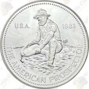 1983 Engelhard 1 oz .999 fine silver Prospector