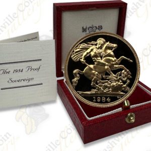 1984 Great Britain Proof Gold Sovereign with box & COA