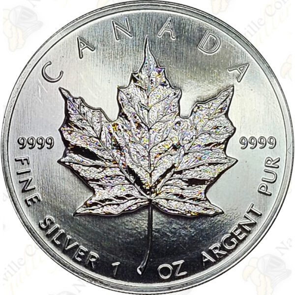 1998 Canada 1 oz .9999 fine silver Maple Leaf