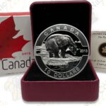 2013 $10 1/2 oz O’Canada Polar Bear Proof .999 Silver Coin
