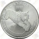2017 Canada 1 oz. .9999 Fine Silver Lynx- BU