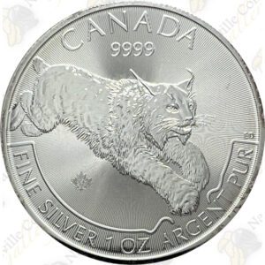 2017 Canada 1 oz. .9999 Fine Silver Lynx -- BU