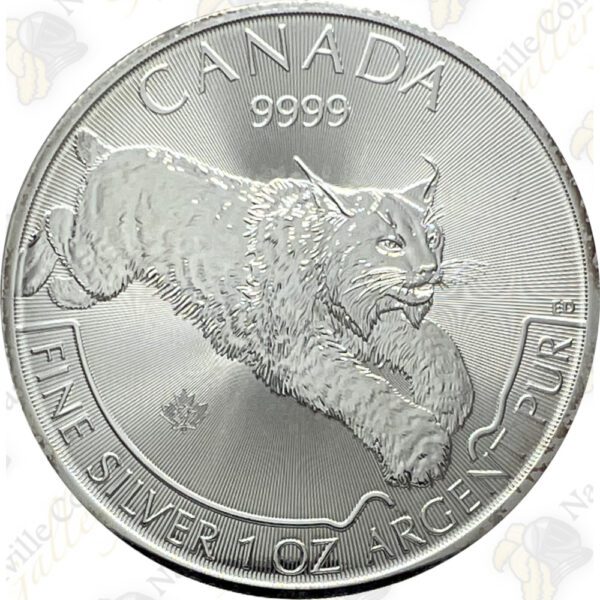 2017 Canada 1 oz. .9999 Fine Silver Lynx- BU