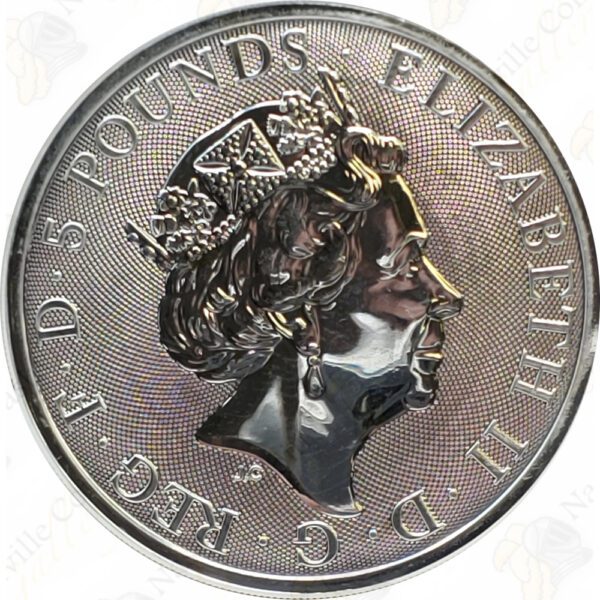 2020 Great Britain 2 oz Silver White Horse of Hanover