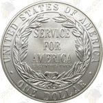1996-S National Community Service Uncirculated Silver Dollar (Box &amp; COA)