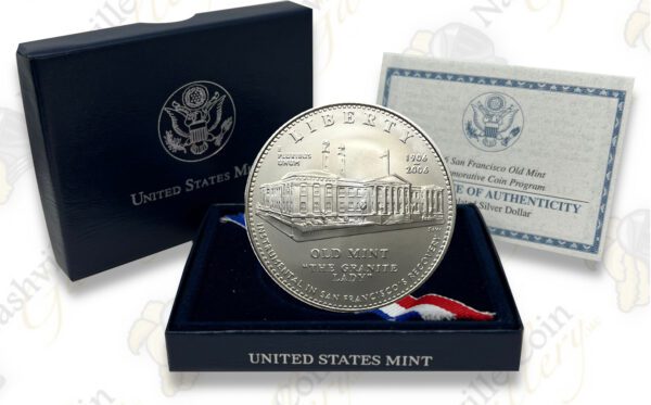 2006-S San Francisco Old Mint Uncirculated Silver Dollar (Box & COA)