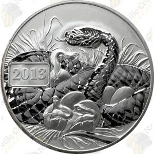 2013 Tokelau 1 oz .999 Fine Silver Year of the Snake - Uncirculated