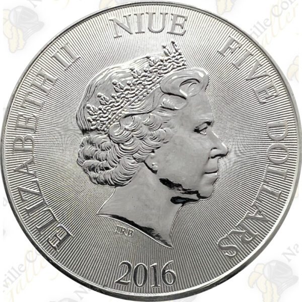 2016 2 oz Niue .999 Fine Silver Hawksbill Turtle